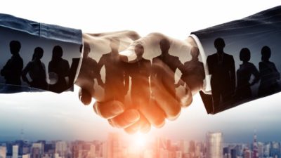 Partnership of business concept.