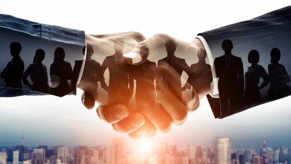 Partnership of business concept.